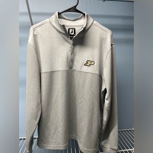 Footjoy Heather Yoke Half-Zip Mid Layer Purdue Logo